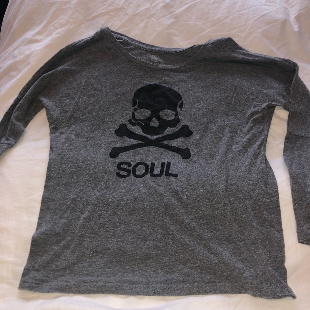 Soul cycle skull longing sleeve t-shirt